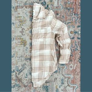 C&C California Neutral Plaid Button Down